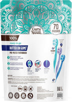 GuruNanda Mini Disposable Toothbrush with Toothpaste

