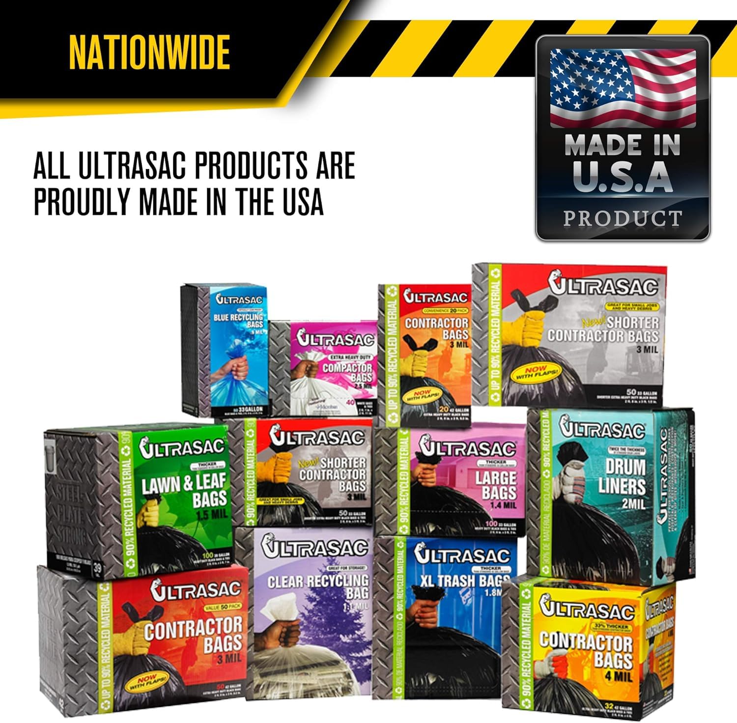 Ultrasac Contractor Trash Bags Heavy Duty 3 MIL

