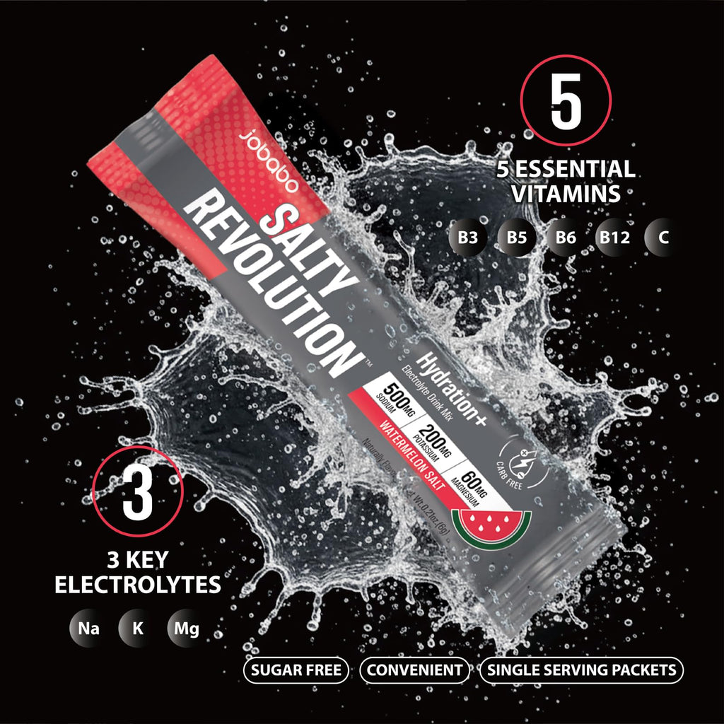Salty Revolution Electrolyte Powder Packets for Hydration

