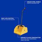 Quickie Debris Dustpan with Handle for Cleaning

