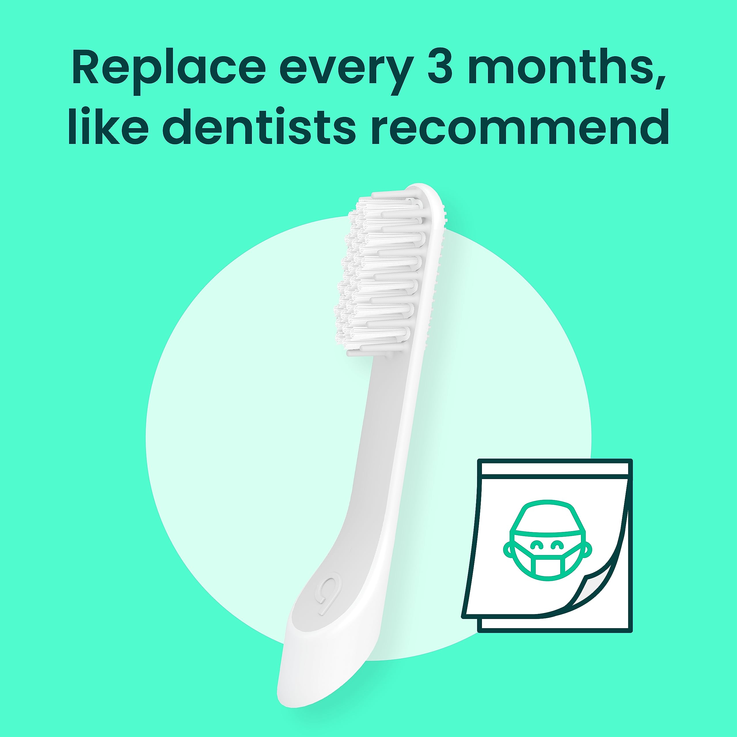 quip Sonic Toothbrush Replacement Heads - Soft Bristles

