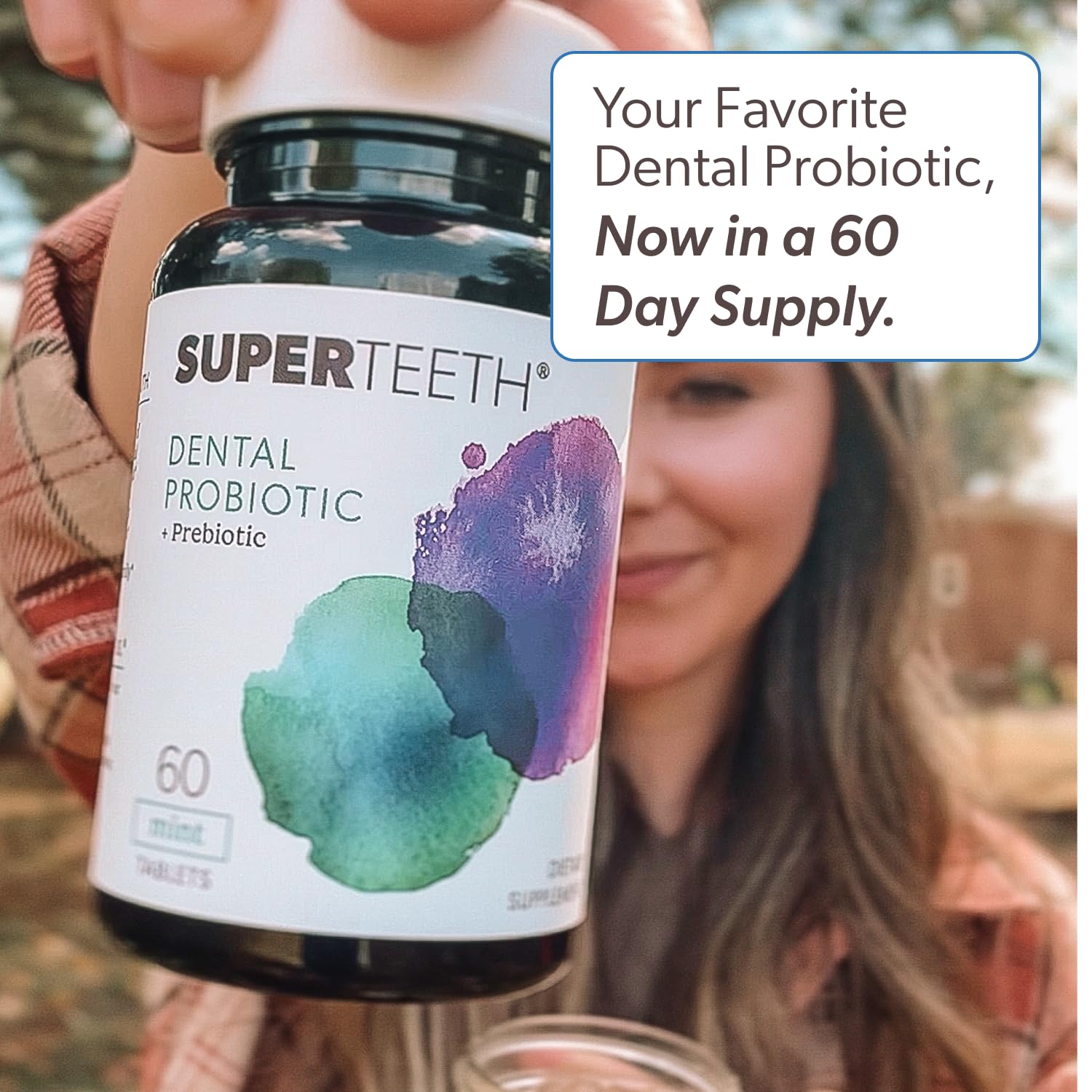 SuperTeeth Oral Probiotics Chewables for Fresh Breath

