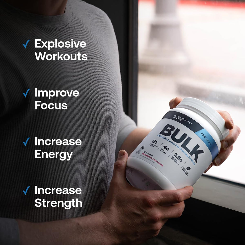 Transparent Labs Bulk Pre-Workout Powder

