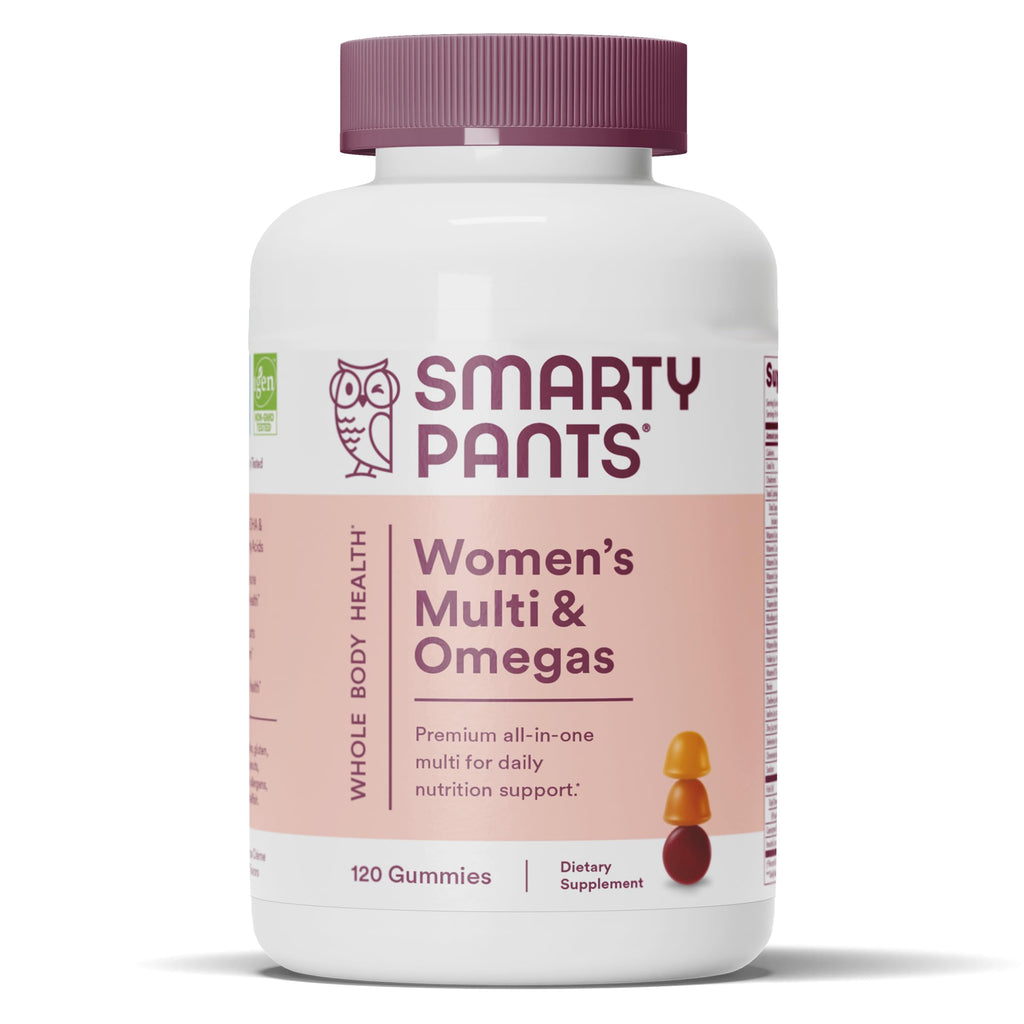 SmartyPants Women's Multivitamin Gummies, Omega-3 DHA/EPA
