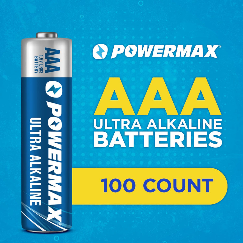Powermax AAA Alkaline Batteries - Long-Lasting Power

