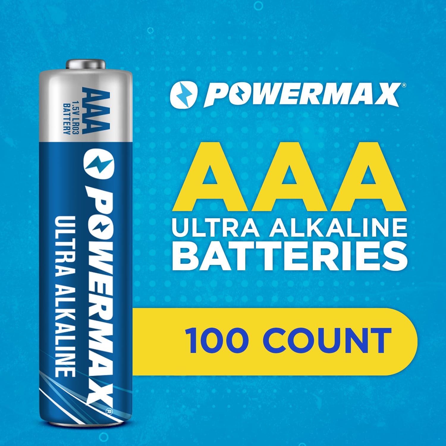 Powermax AAA Alkaline Batteries - Long-Lasting Power

