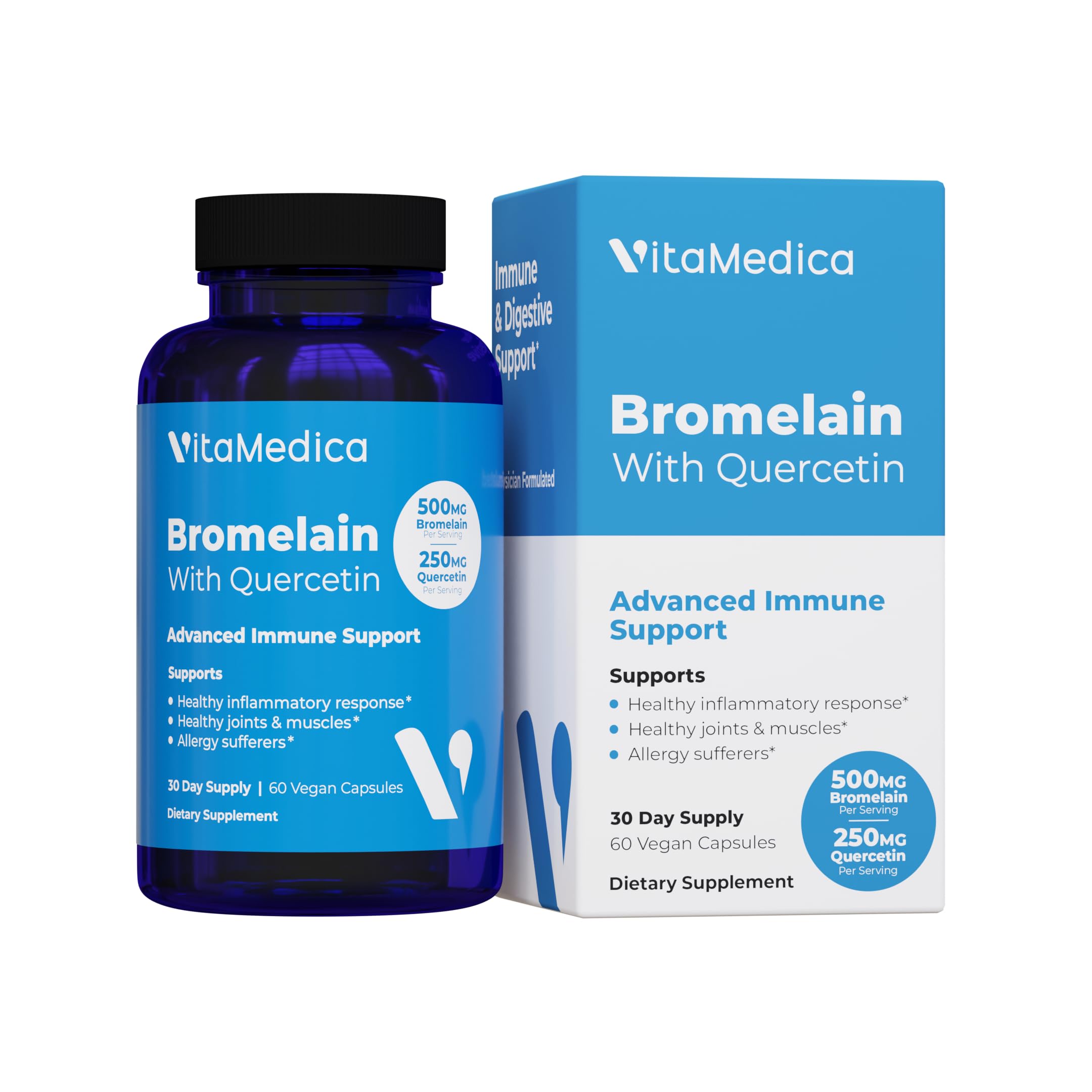 VitaMedica Bromelain & Quercetin - Immunity & Joint Support

