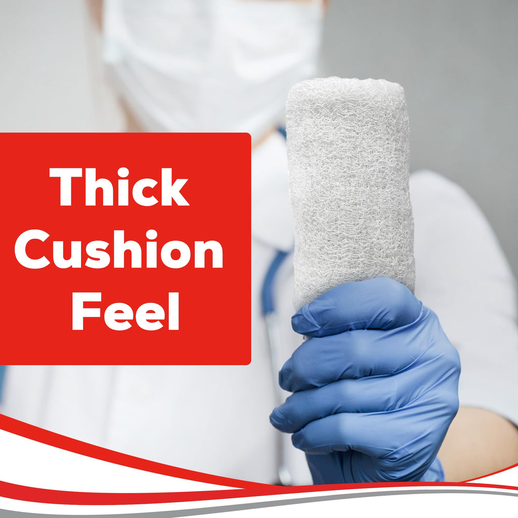 HEALQU Kerlix Gauze Bandage Roll Latex Free 6-Ply Cotton

