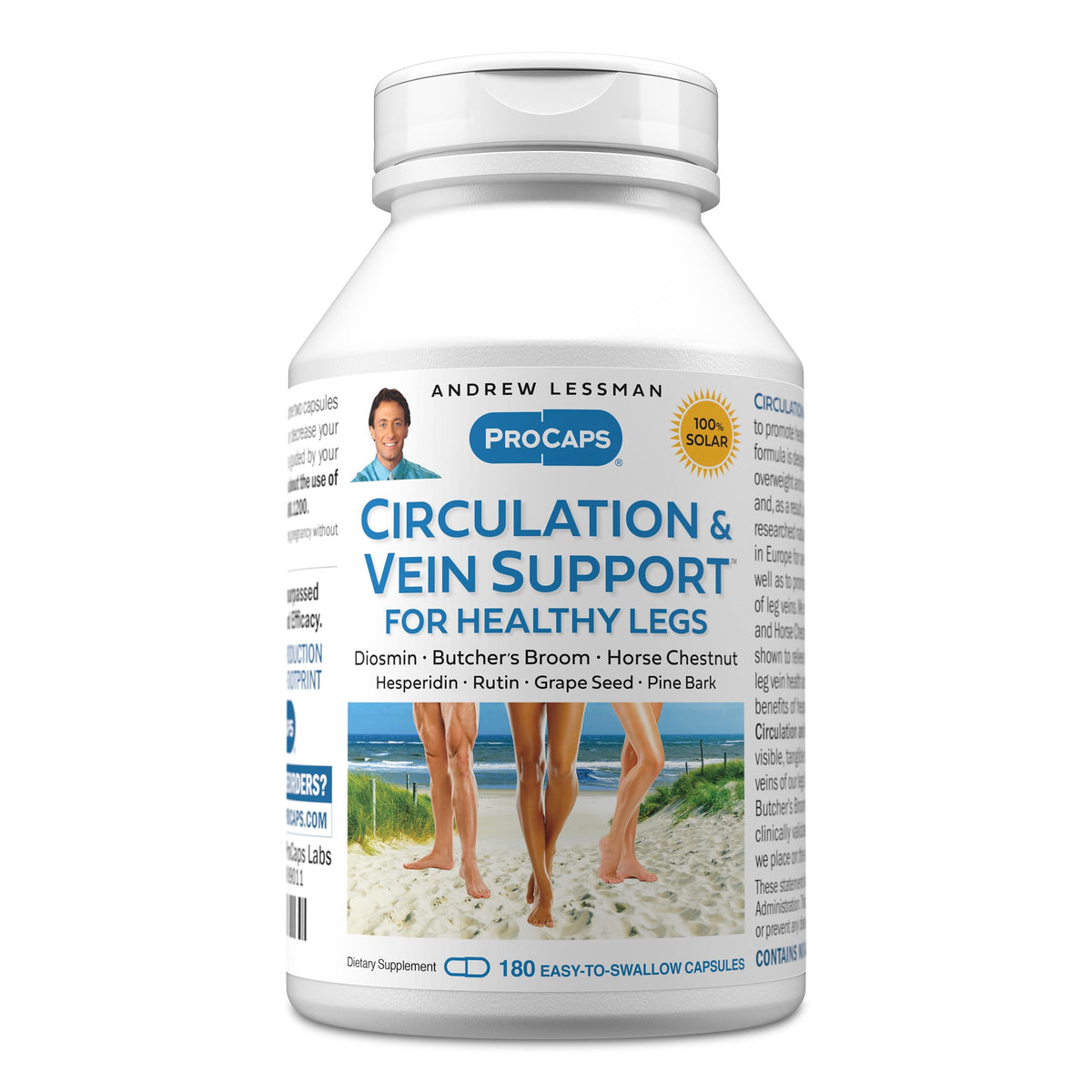Andrew Lessman Circulation & Vein Support Dietary Supplement for Healthy Legs