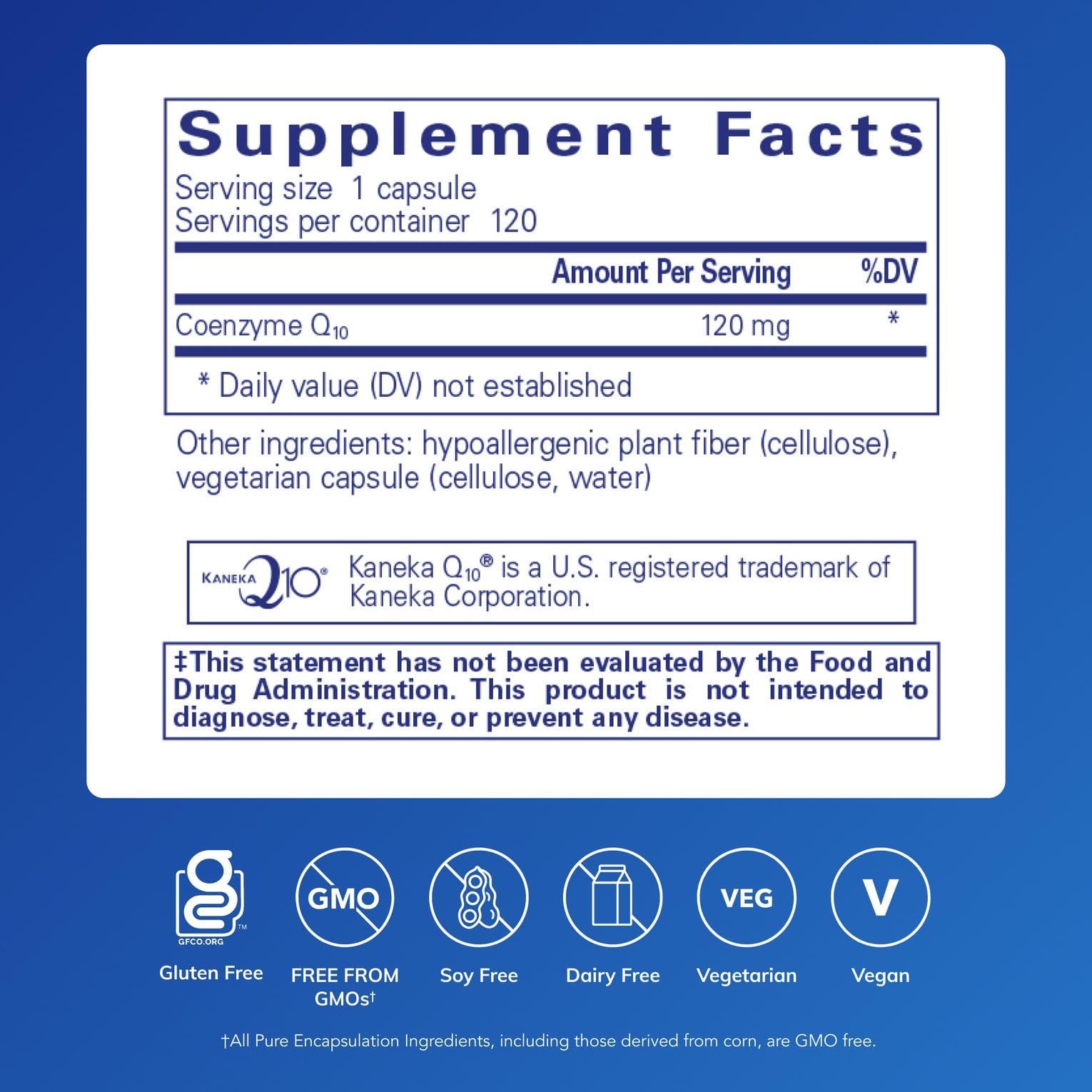 Pure Encapsulations CoQ10 Supplement for Heart Health

