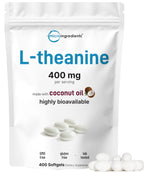 Micro Ingredients L-Theanine 400 mg Softgels | Calming Focus

