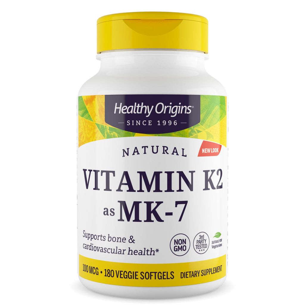 Healthy Origins Vitamin K2 MK-7 for Bone and Heart Health

