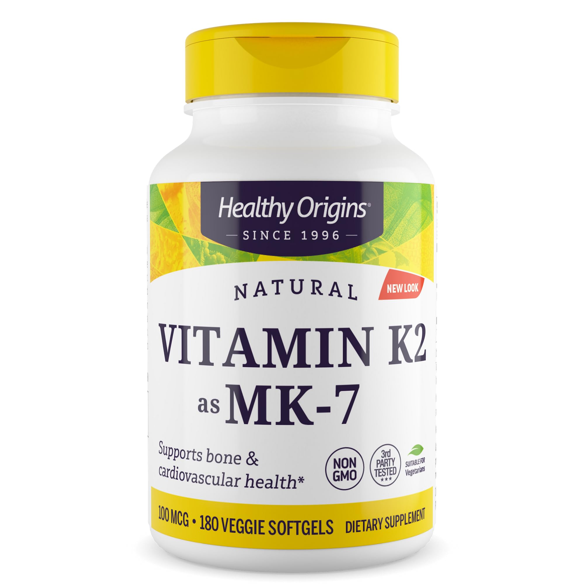Healthy Origins Vitamin K2 MK-7 for Bone and Heart Health

