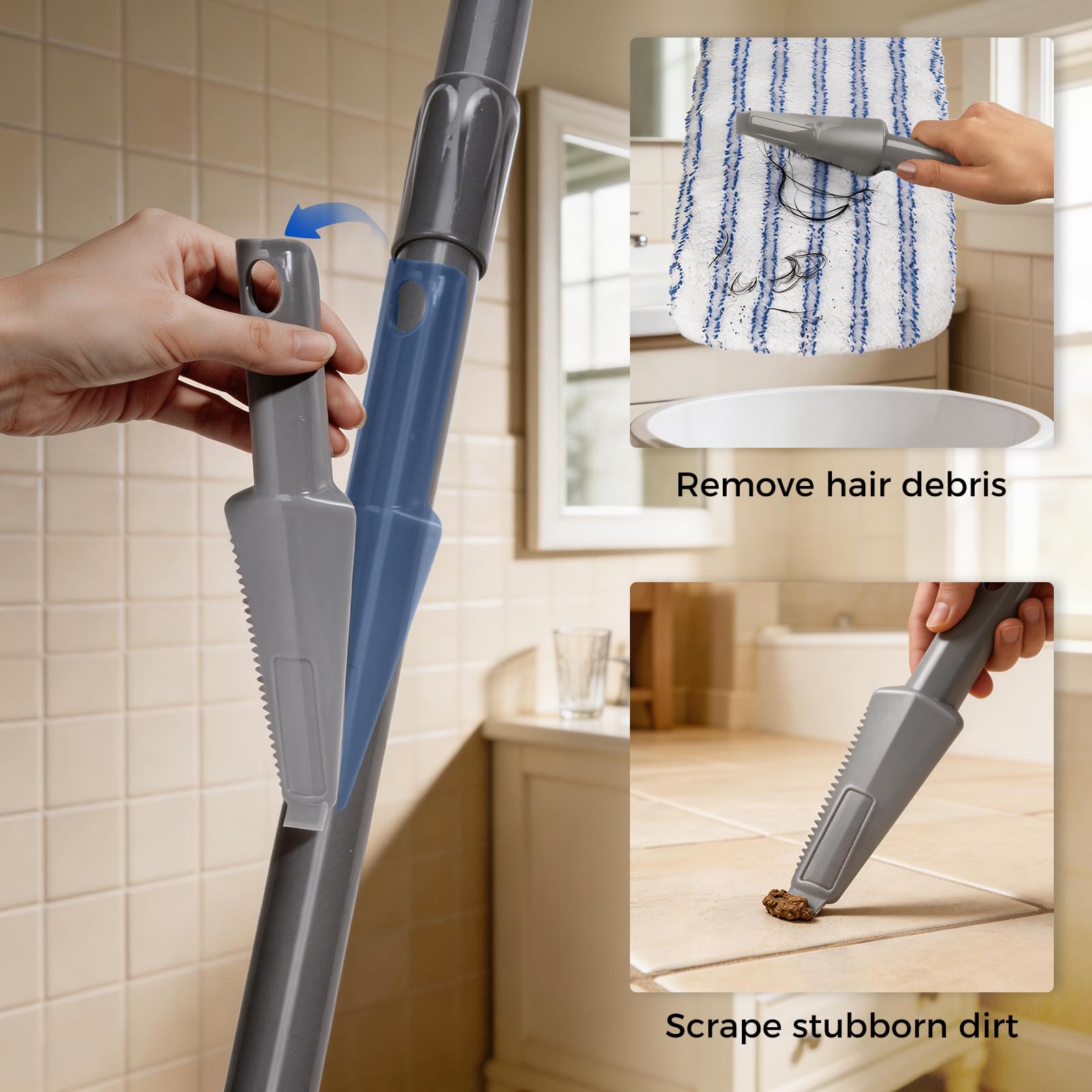 Masthome Microfiber Mop for Floor Cleaning - Five Pads

