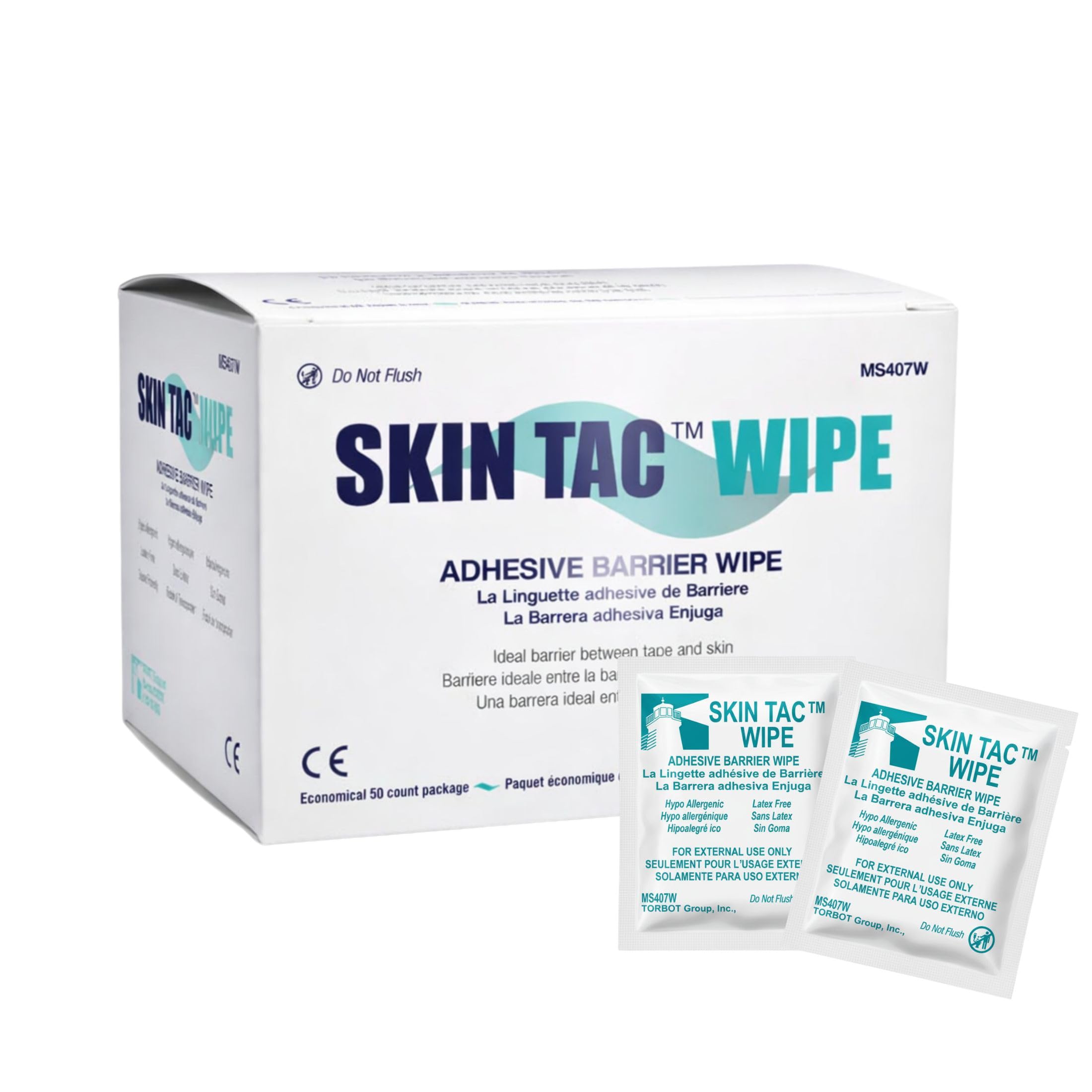 Torbot Skin Tac Adhesive Barrier Wipe - Latex-Free

