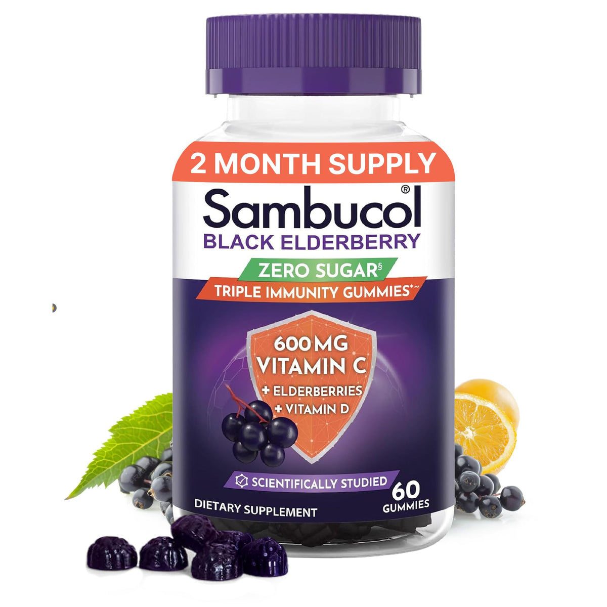 Sambucol Elderberry Gummies – Immune Support with Vitamin C & Zinc