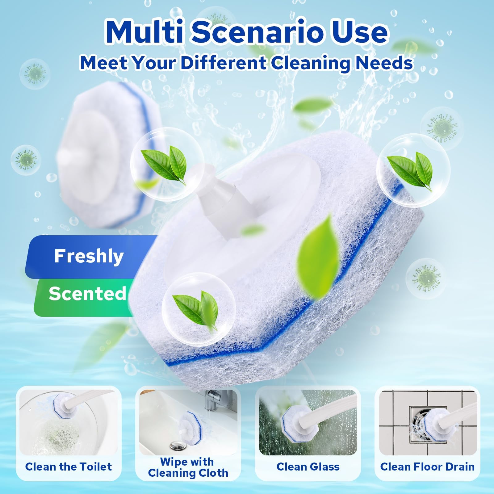 Disposable Toilet Brush Refills - Clorox Compatible

