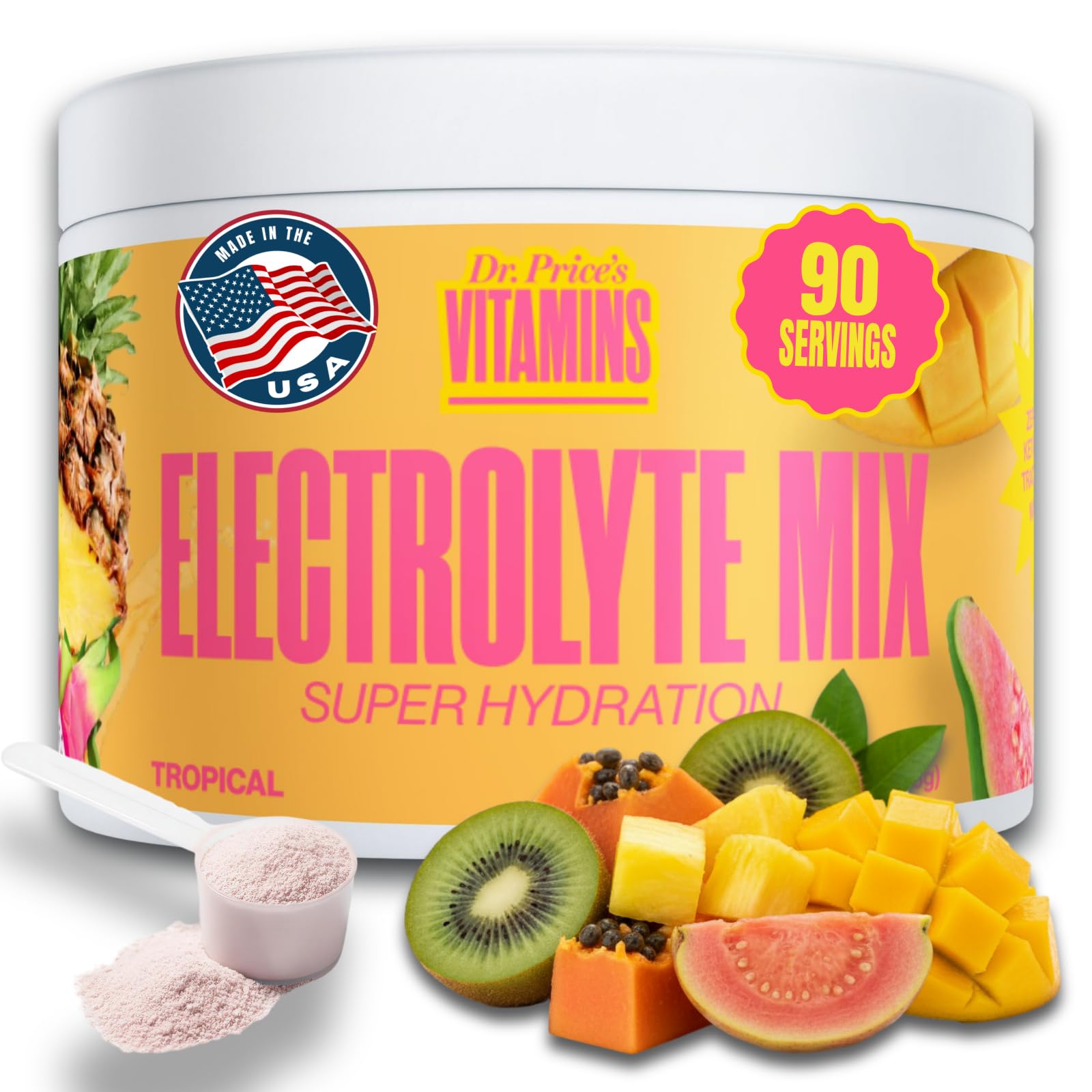 Dr Price's Electrolyte Hydration Powder - Sugar Free, Vegan