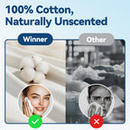 Winner Soft Face Towels - Unscented Pure Cotton Towelettes

