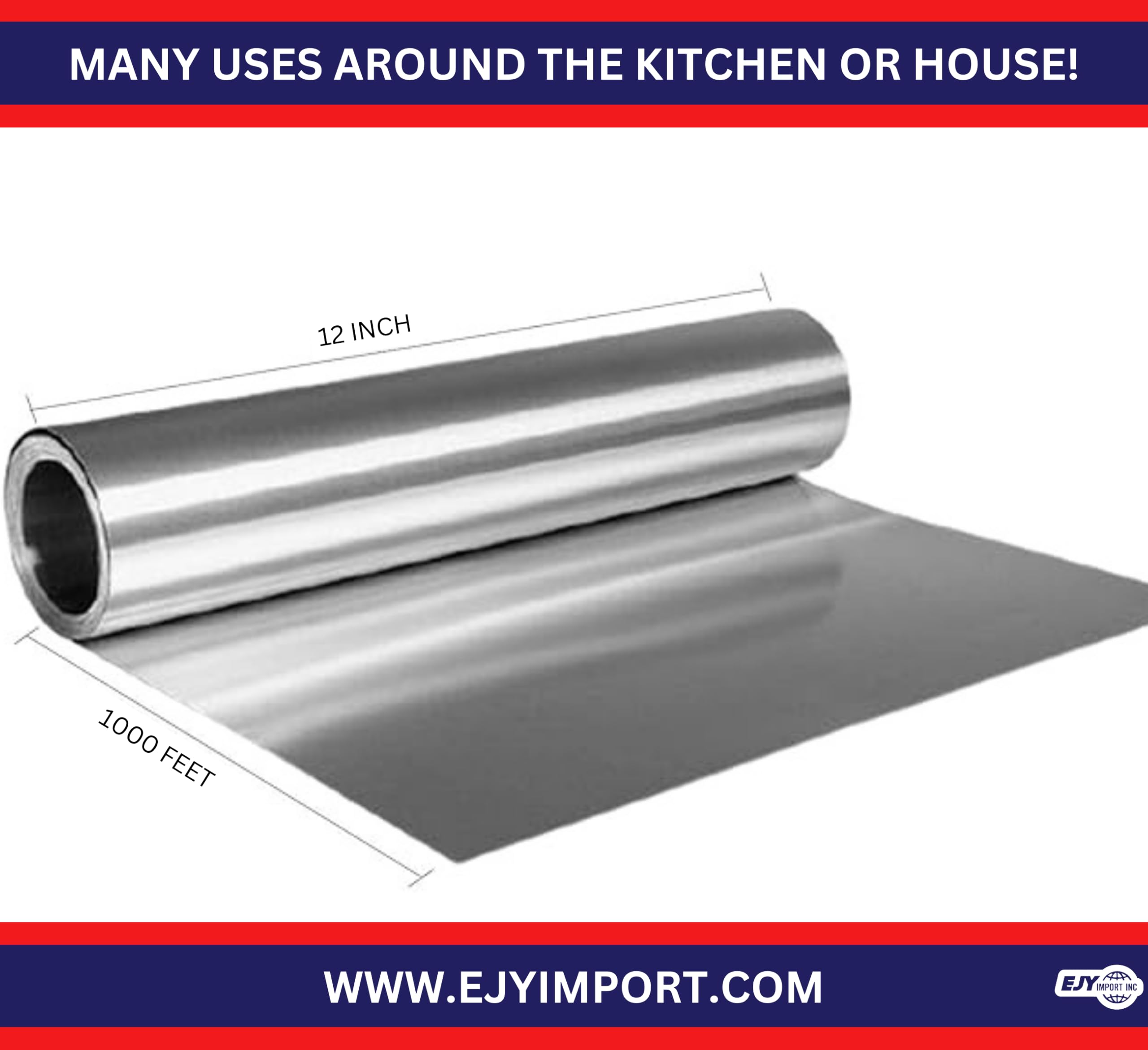 Aluminum Foil - Commercial Grade for Kitchen Use

