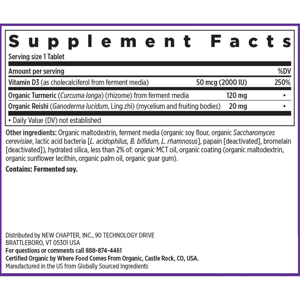 New Chapter Fermented Vitamin D3 2000 IU Organic


