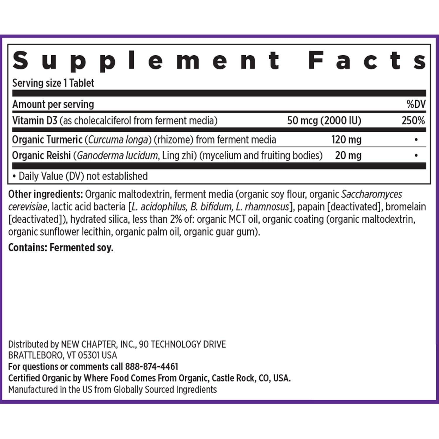 New Chapter Fermented Vitamin D3 2000 IU Organic

