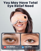 Heated Cordless Eye Mask for Dry Eyes - Travel Ready

