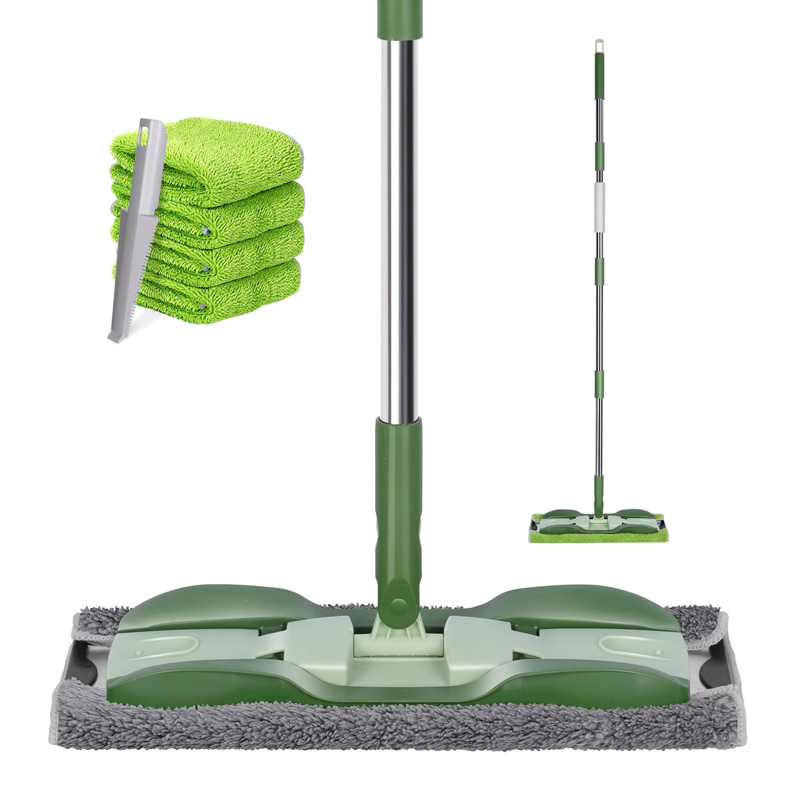 Masthome Microfiber Mop for Floor Cleaning with Five Replacement Pads