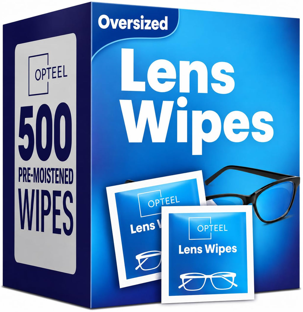 OPTEEL Lens Wipes for Eyeglasses - Pre-moistened Cleaning

