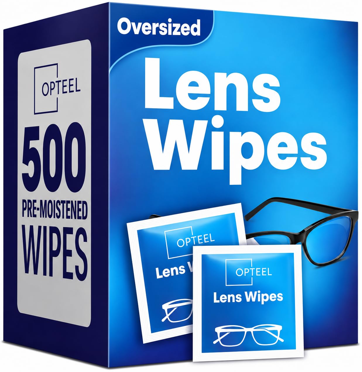 OPTEEL Lens Wipes for Eyeglasses - Pre-moistened Cleaning

