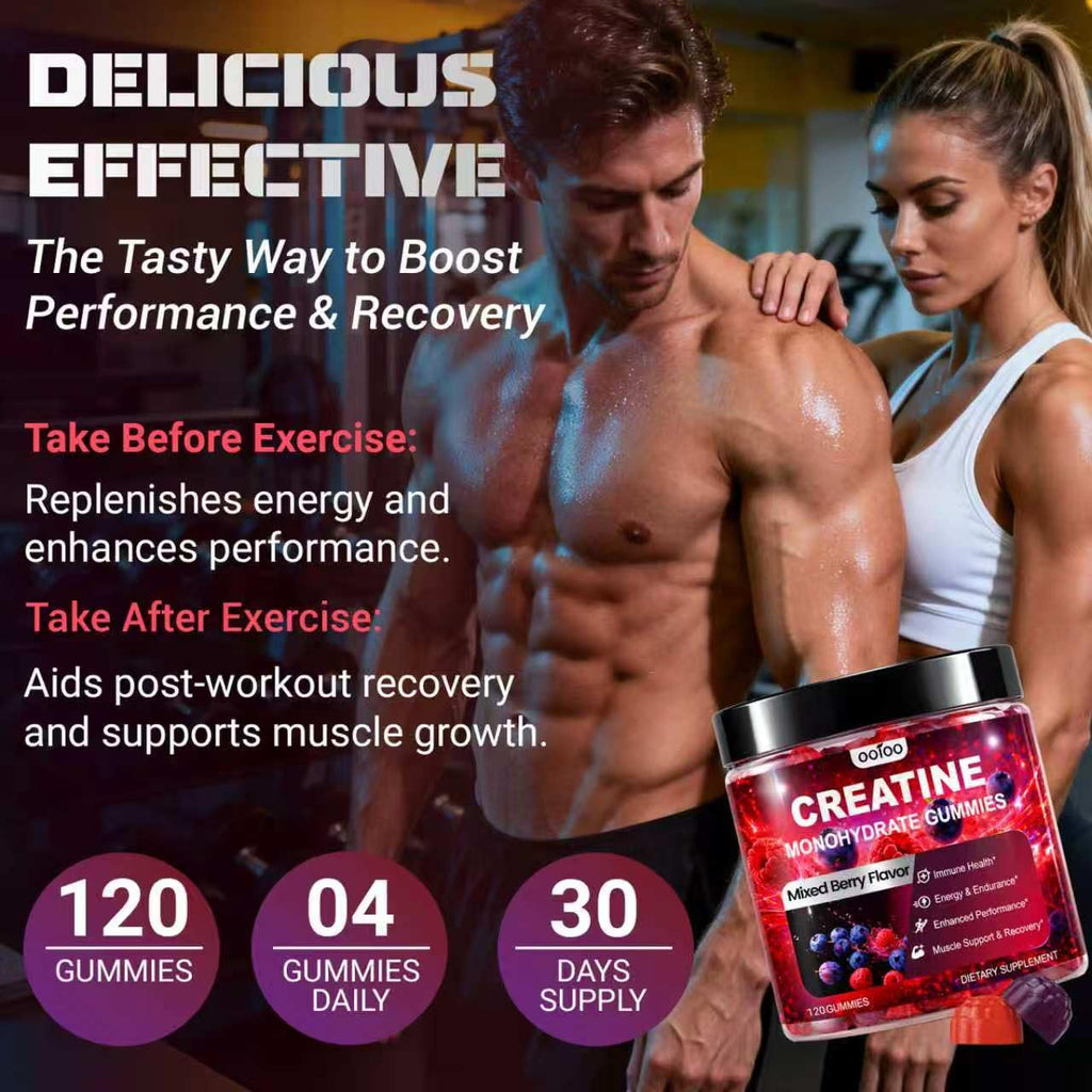 ooioo Creatine Monohydrate Gummies - Sugar Free & Vegan

