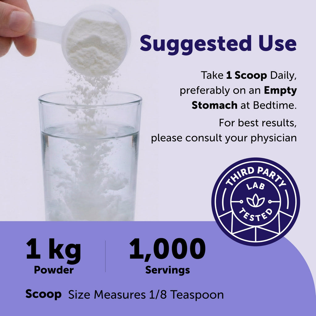 Micro Ingredients Glycine Powder 1000 mg per Serving

