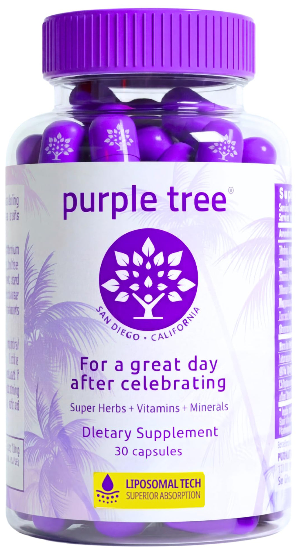 Purple Tree Liver Support Post-Drink Supplement

