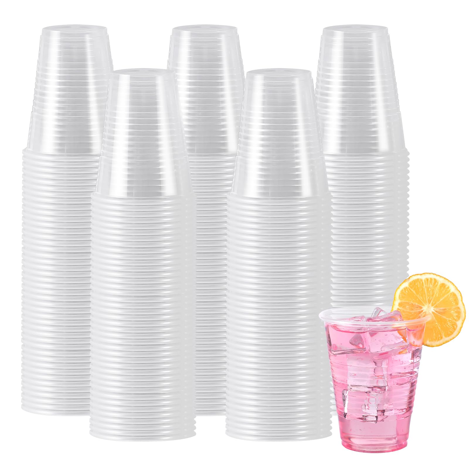 Disposable Plastic Cups by Lamosi – Clear

