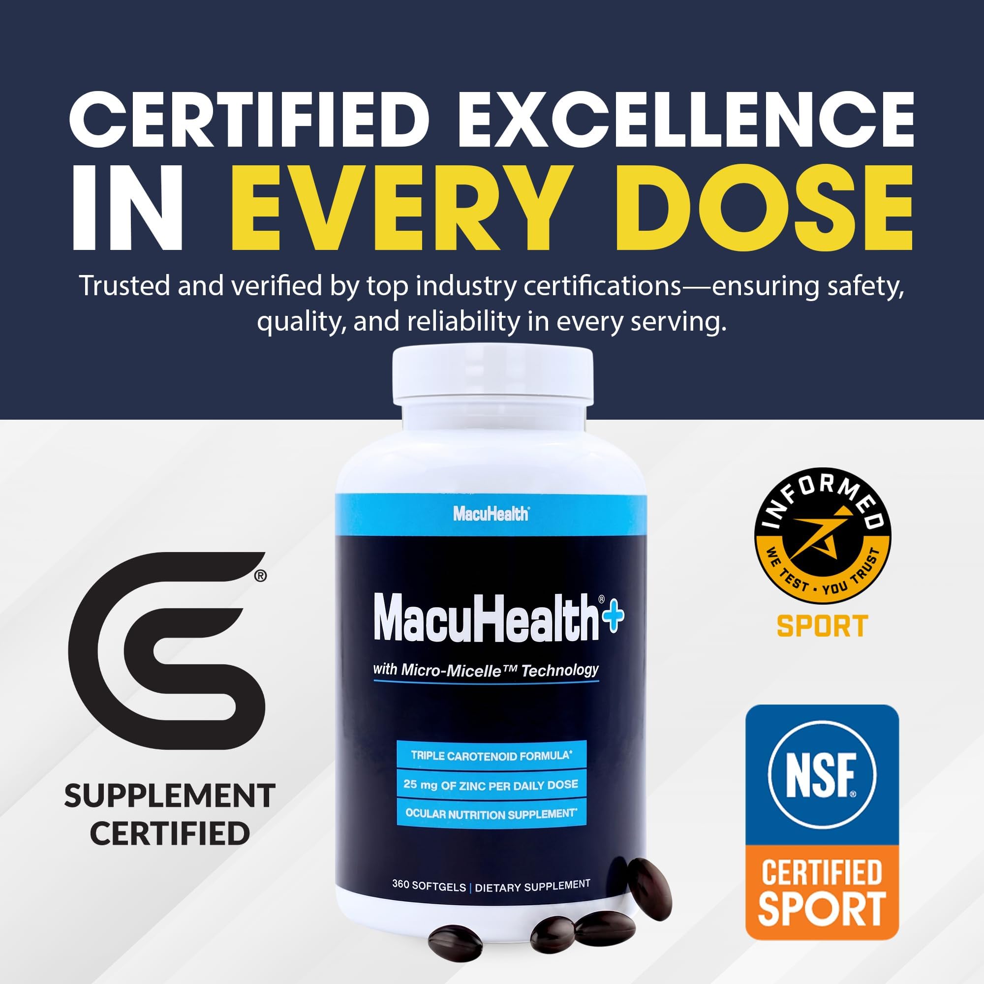 MacuHealth Eye Vitamins Supplement | Vision Support

