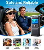 Breathalyzer Alcohol Tester with LCD Display - Portable

