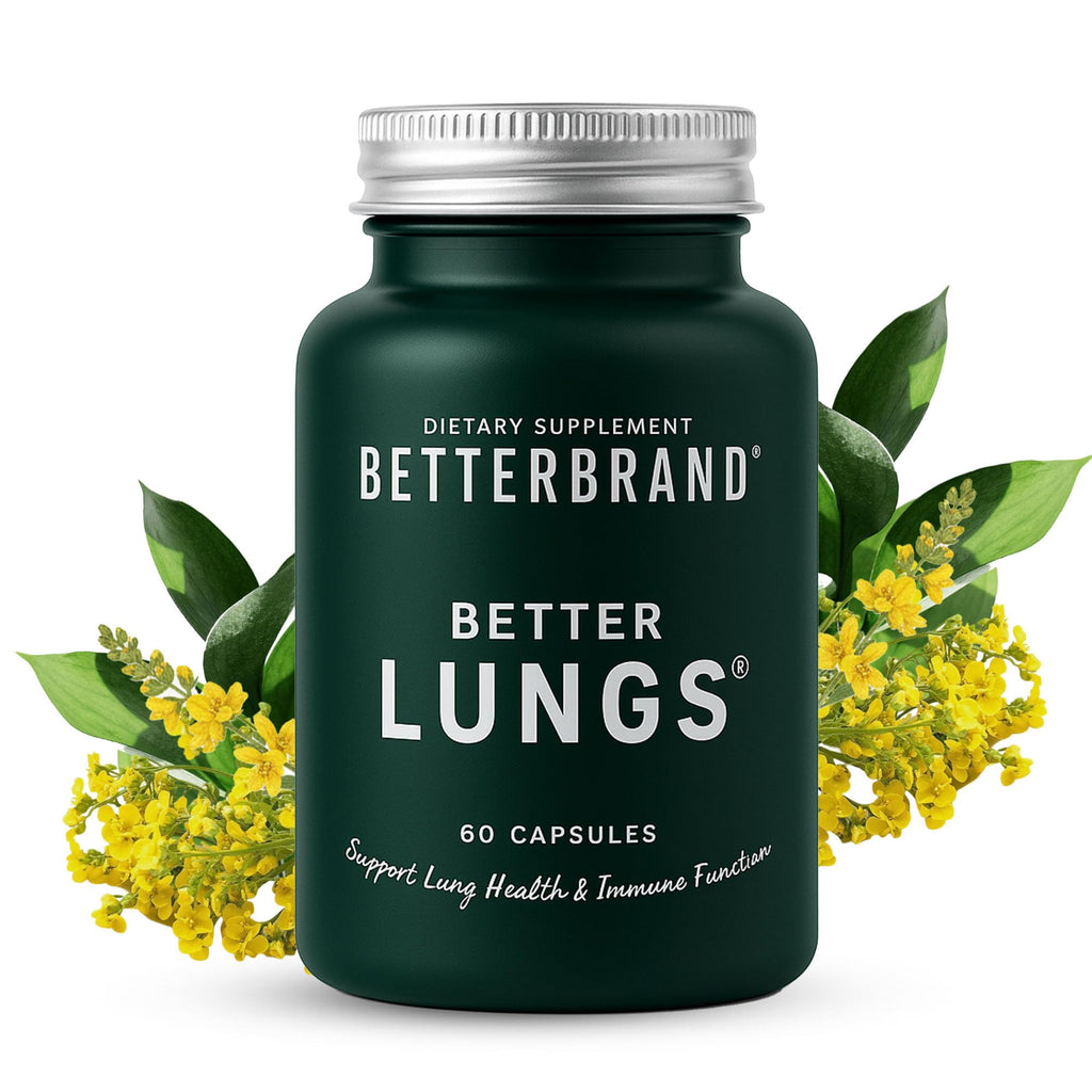 Betterbrand BetterLungs Lung Support with NAC and Mullein

