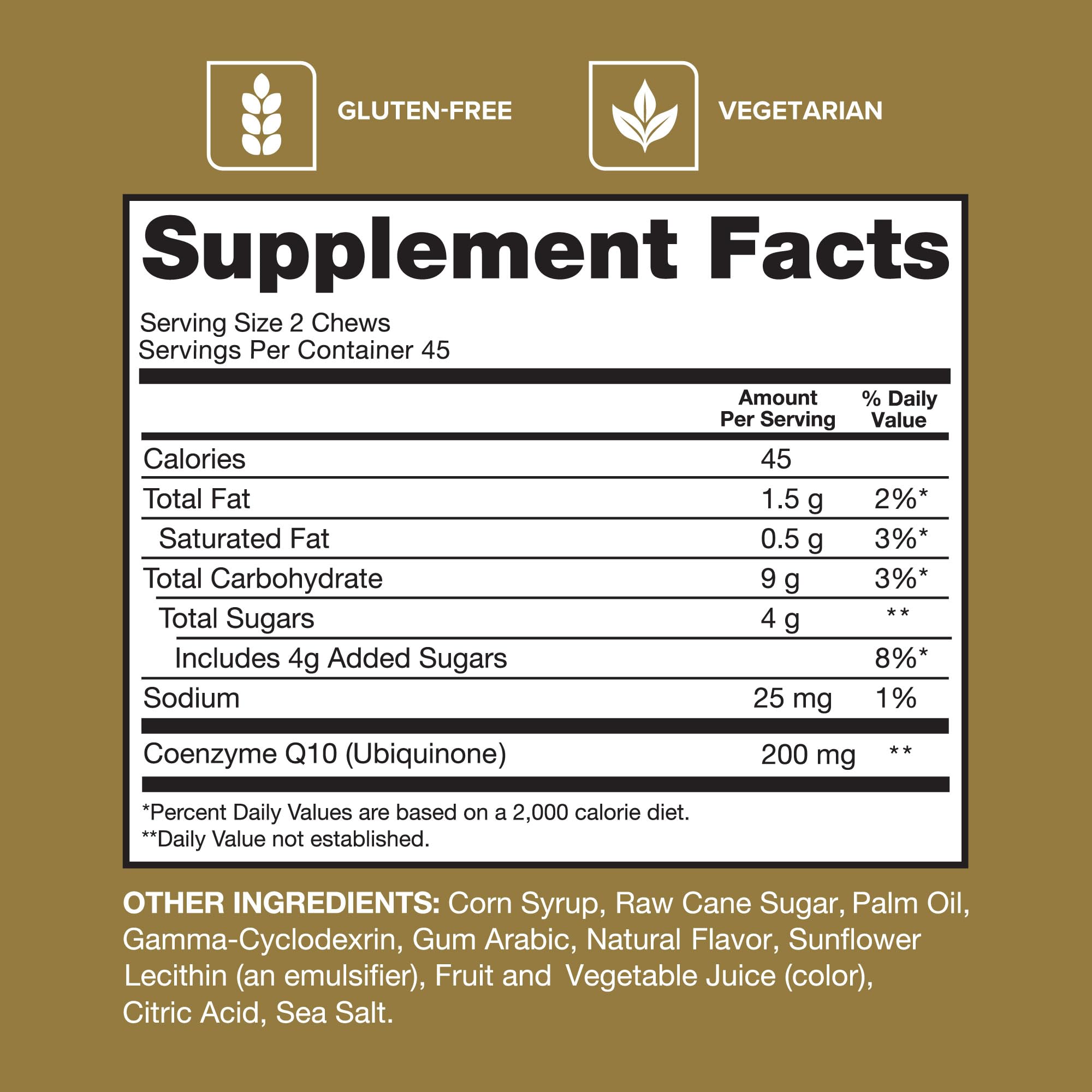 Qunol CoQ10 200mg Soft Chews Ultra Absorption | Heart Health

