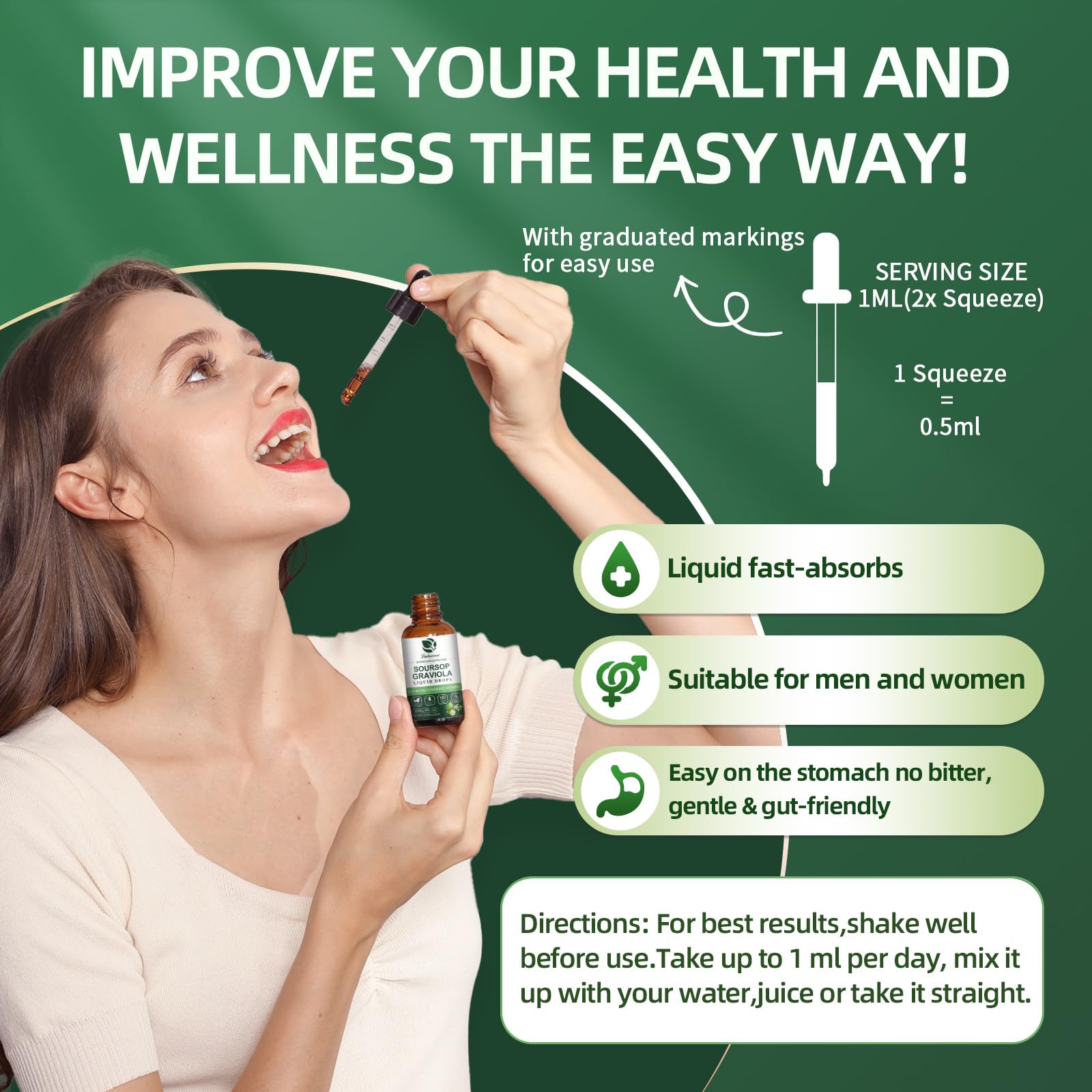 Lukaree Soursop Liquid Drops with Sea Moss for Immunity

