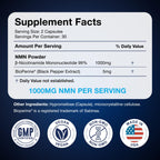 Black Forest NMN Supplement with BioPerine for NAD+

