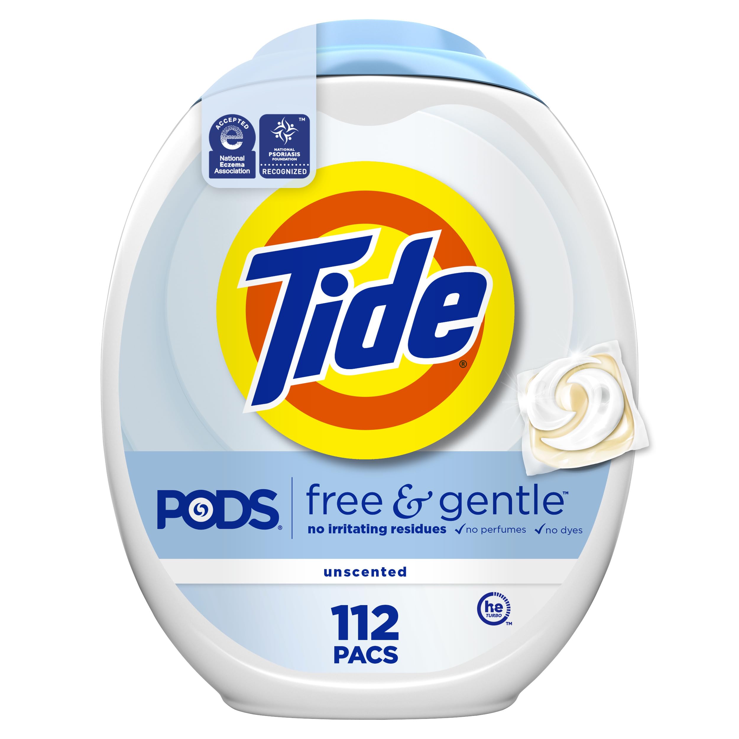 Tide PODS Free & Gentle Pods | Hypoallergenic

