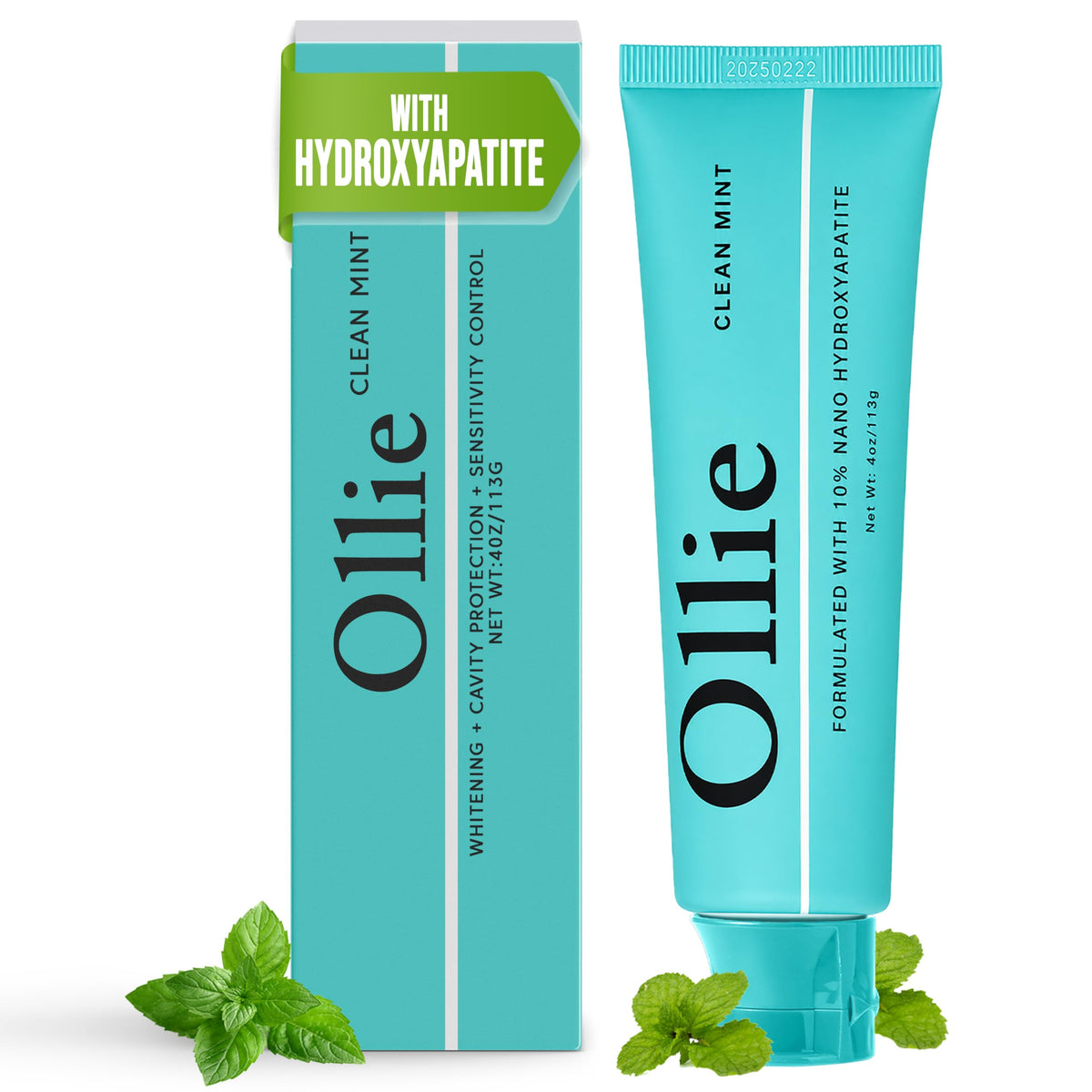 Ollie Nano Hydroxyapatite Toothpaste for Enamel Remineralization