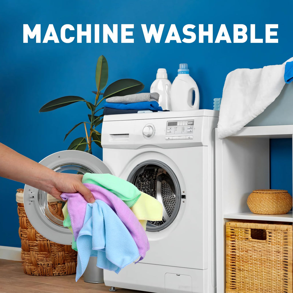TEAWOO Microfiber Towels Bulk Cleaning Cloths for Cars

