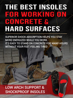 CRUVHEAL Work Pro Comfort Insoles - Shock Absorption

