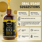 MAJU Black Seed Oil - Cold-Pressed Turkish Nigella Sativa

