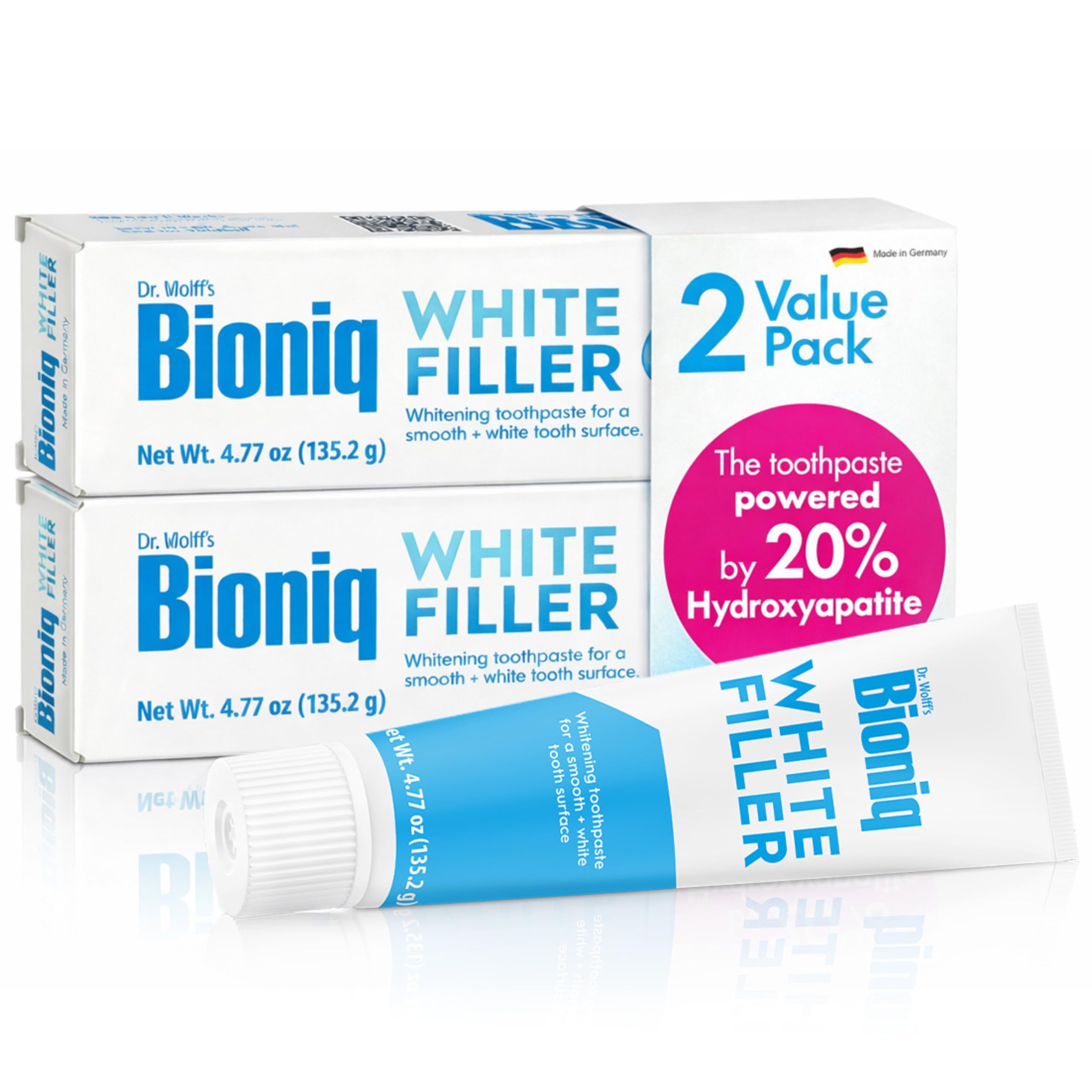 Bioniq Plus+ Gum Formula Toothpaste with BioHAP - Fluoride Free for Enamel & Gum Care