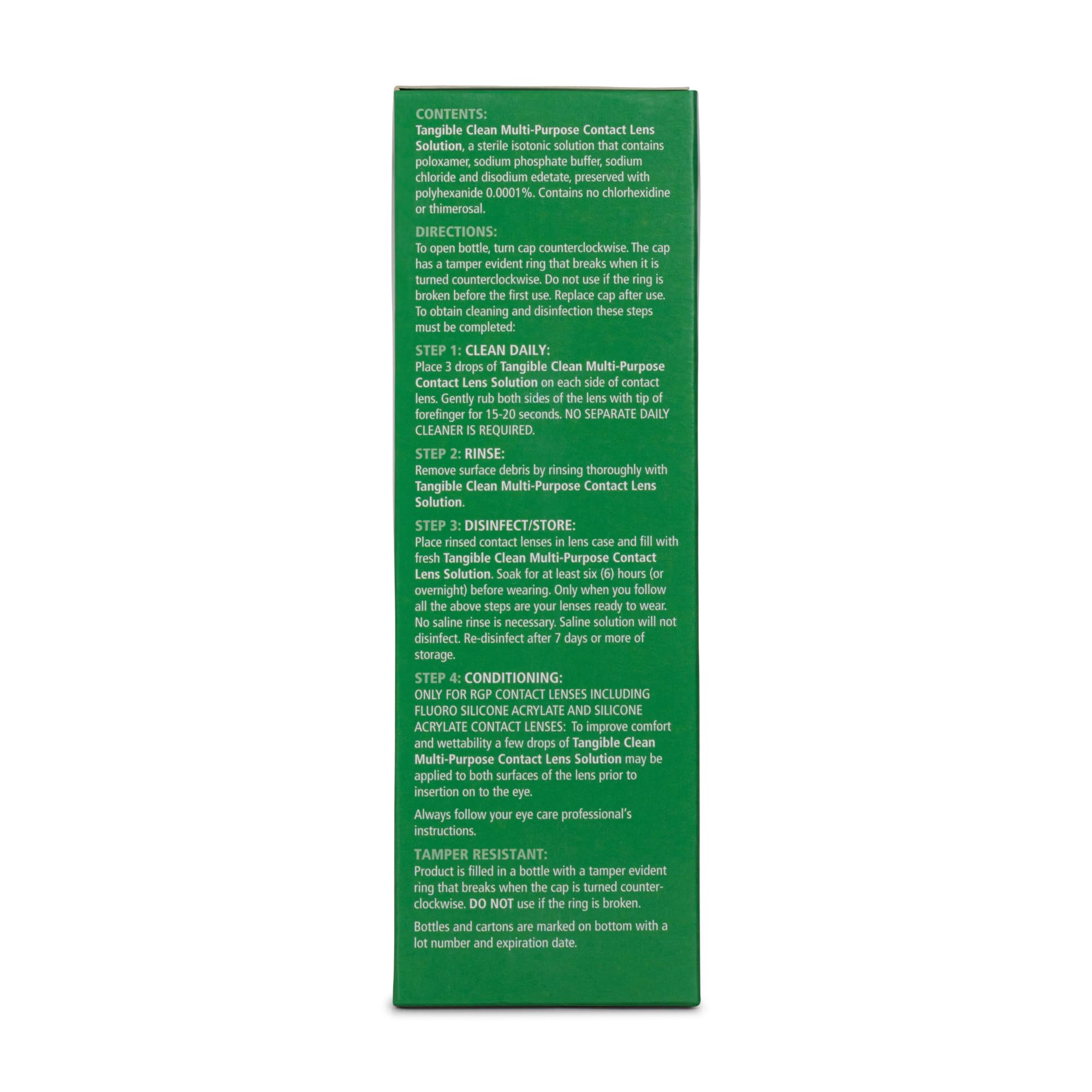 Tangible Clean Multi-Purpose Contact Lens Solution

