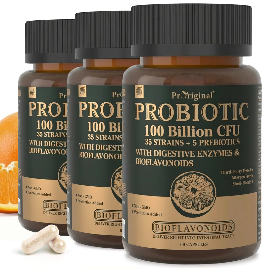Probiotic with Prebiotics for Gut Health – Vegan, Non-GMO, Shelf-Stable