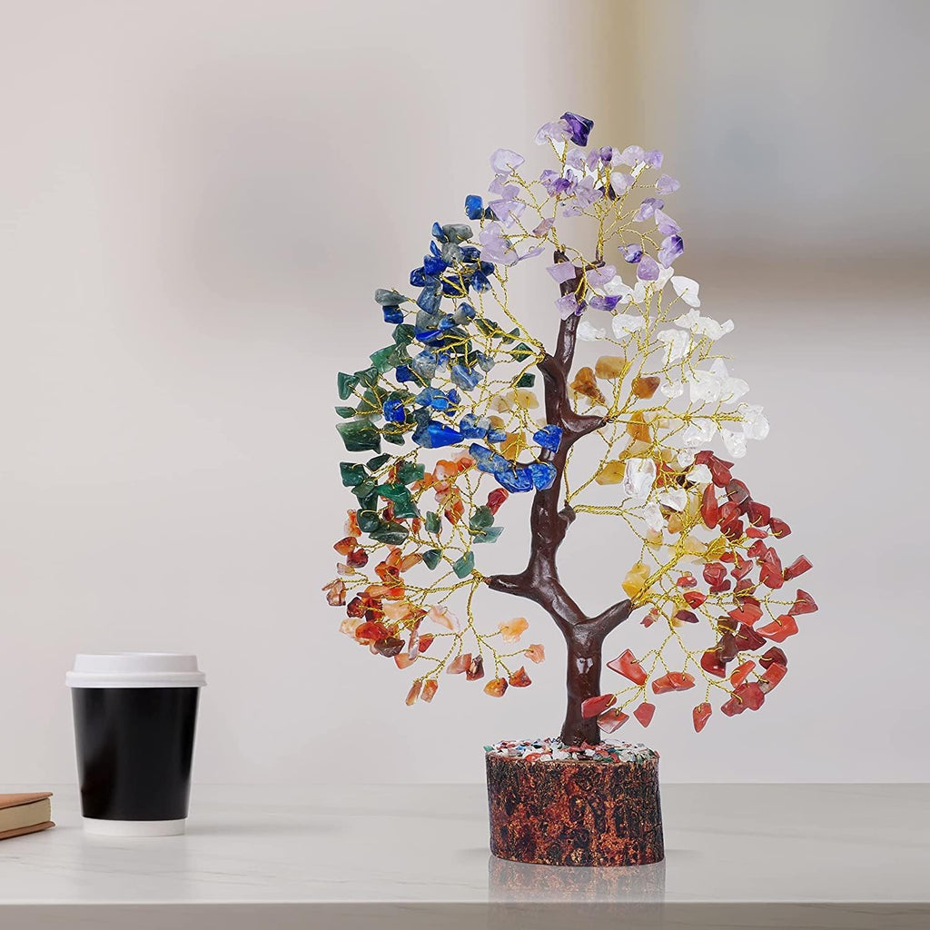 YATSKIA Crystal Tree Sculpture - Handcrafted Decor

