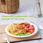ECOLipak Compostable Heavy-Duty Paper Plates

